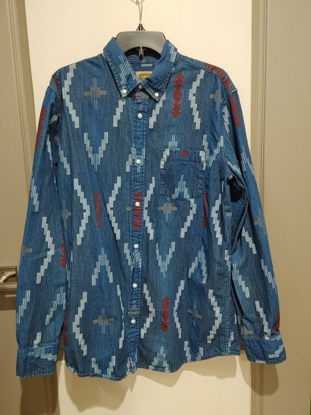 The Foundry Supply Co. Men's Southwestern Button-Down Shirt – Long Sleeve